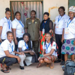 SIHA South Sudan staff with women inmates at the Juba Central Women’s Prison Photography: SIHA Staff